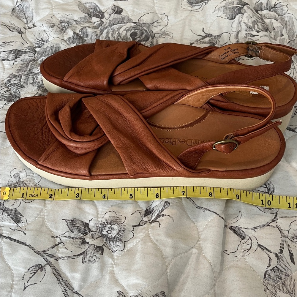 L’Armour Des Peds Women's Brown Leather Sandals - Picture 7 of 7